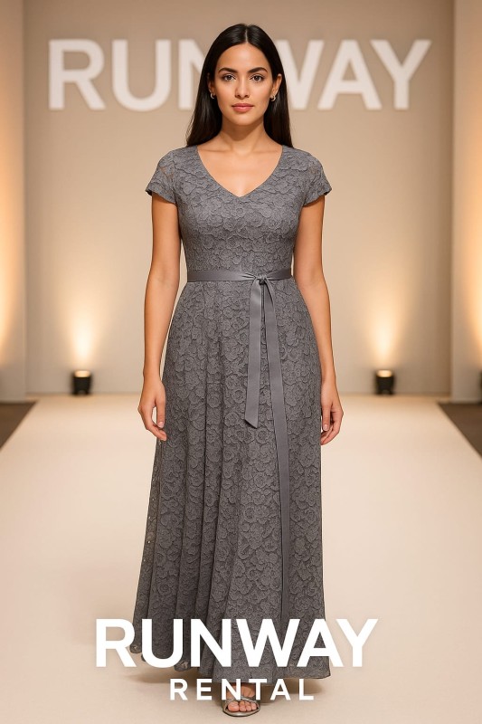 Vestido de encaje y lentejuelas color bronce talla 10 (M)