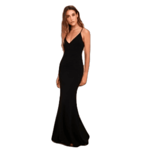 Vestido Lulus Sexy Black Maxi Dress - Maxi Dress color negro talla 12 (M) 2